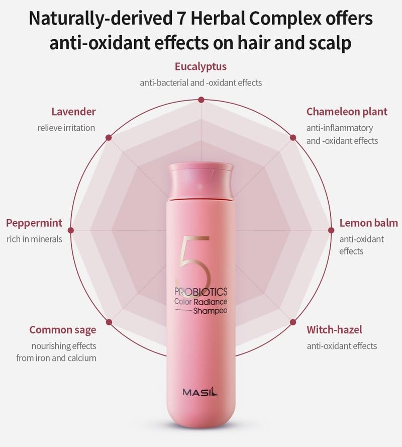 Masil 3 Salon Care CMC Shampoo 5.1floz Travel Damaged Hair Hair Loss Weakened Scalp Bouncy Hair (Color Radiance) - Image 4
