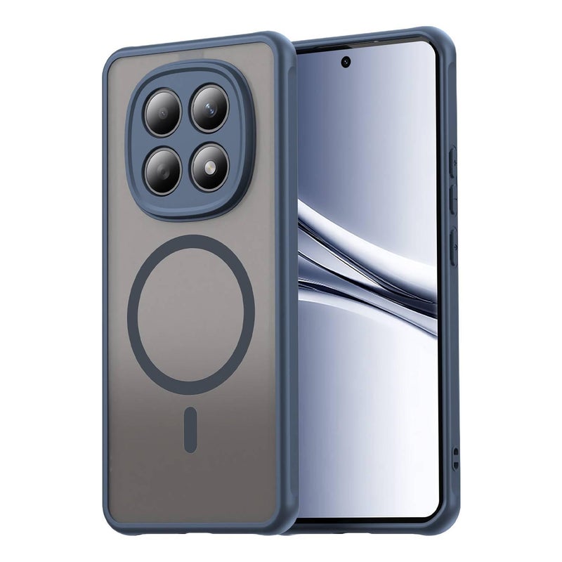 MS TPU+PC MagSafe Case for Redmi Note 15 with Strong Magnetic and Matte Finish plus Kickstand plus Scratch Resistant in Blue - Image 4