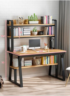 Occuwzz Home Office Desk Laptop Table Multi-layer Computer Table with Storage Rack  - Image 2