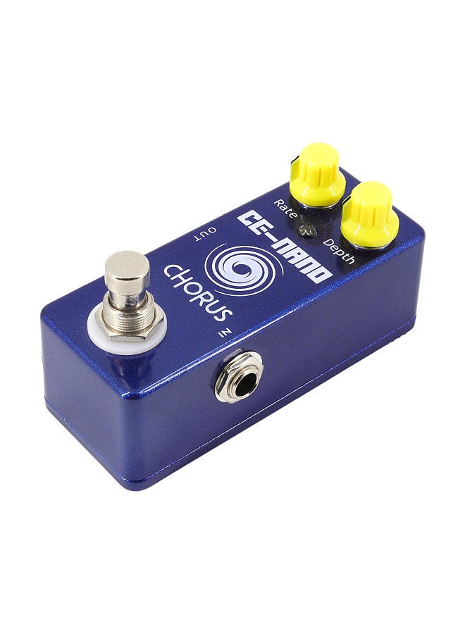 Generic Guitar Chorus Pedal Electric Guitar Effects Pedal True Bypass Zinc Alloy Shell DC 9V 6.35mm Input/Output Interface Rate/Depth 2 Knobs Mini Guitar Chorus Effector  - Image 1