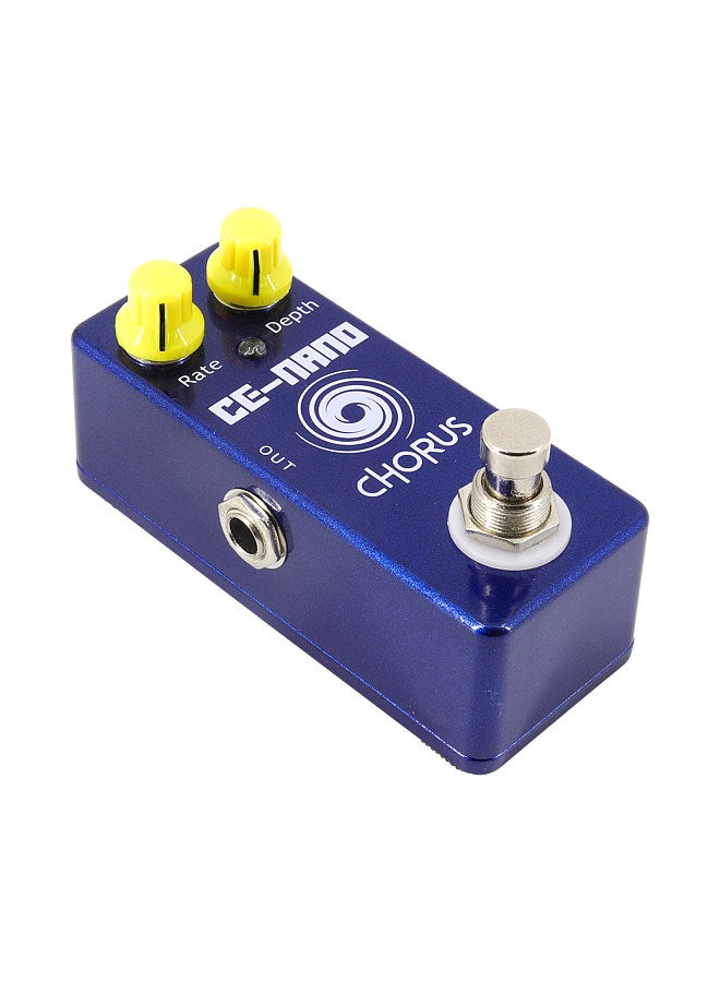 Generic Guitar Chorus Pedal Electric Guitar Effects Pedal True Bypass Zinc Alloy Shell DC 9V 6.35mm Input/Output Interface Rate/Depth 2 Knobs Mini Guitar Chorus Effector  - Image 4