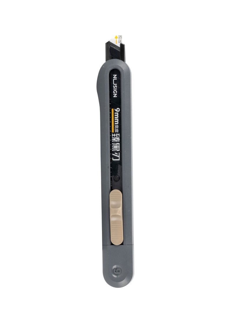 Deli - Deli Nusign ENS063 Snap-Off Utility Cutter with SK5 Edge - Grey - Image 1