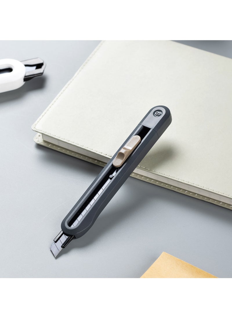 Deli - Deli Nusign ENS063 Snap-Off Utility Cutter with SK5 Edge - Grey - Image 1