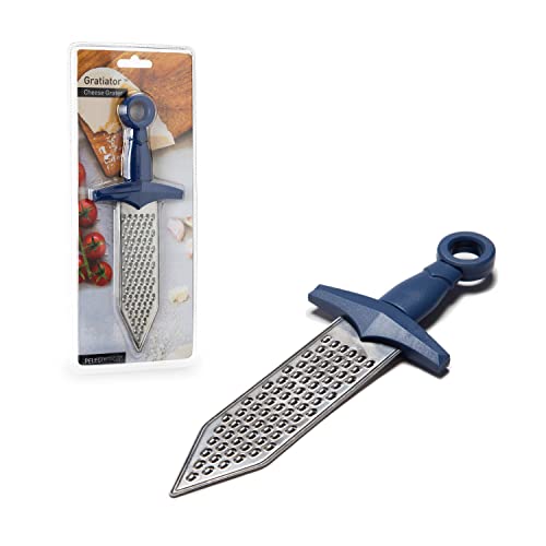 PELEG DESIGN Handheld Cheese Grater | Mini Cheese Grater Durable Rust-Proof Metal Sword-Shaped, For Cheese, Chocolate, Spices and More, Cute Kitchen Gift & Funny Kitchen Gadget (Gradiator) - Image 1