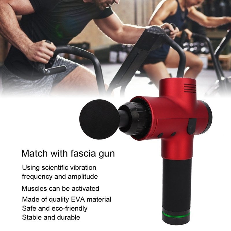 Fascia Massager Gun Replacement Head Set: 4 EVA Material Heads - Scientific Vibration Activation For Body Muscle Relaxation Fatigue Relief For Different Muscle Groups Body Parts - Image 4