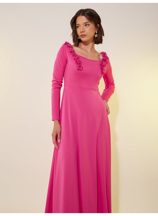 Take Two Floral Detail Maxi Dress  - Image 3
