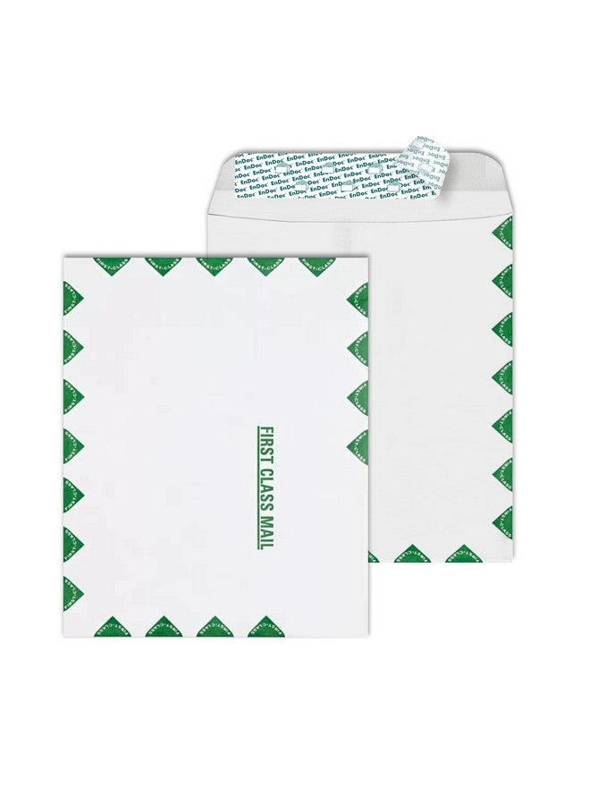 EnDoc 10X13 Tyvek First Class Mailer Envelopes 15 Count Openended Catalog Mailing Envelopes With Peel And Seal Closure White With First Class Border - Image 1