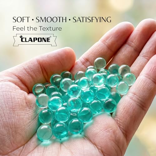 CLAPONE Gel Balls 7-8mm Water Bullets for Blaster Gun, High Absorbent Water Beads Ammo, Non-Toxic Gel Blaster Refill Balls for Shooting Practice, Decoration & Play (Green, 20000 Pcs) - Image 3