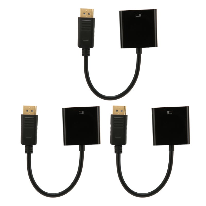 محول DisplayPort إلى DVI - محول عالي الدقة 1080p بالكامل مع موصلات مطلية بالذهب للشاشات وأجهزة العرض والتلفزيون عالي الدقة - Image 1