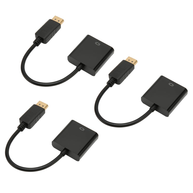 محول DisplayPort إلى DVI - محول عالي الدقة 1080p بالكامل مع موصلات مطلية بالذهب للشاشات وأجهزة العرض والتلفزيون عالي الدقة - Image 3