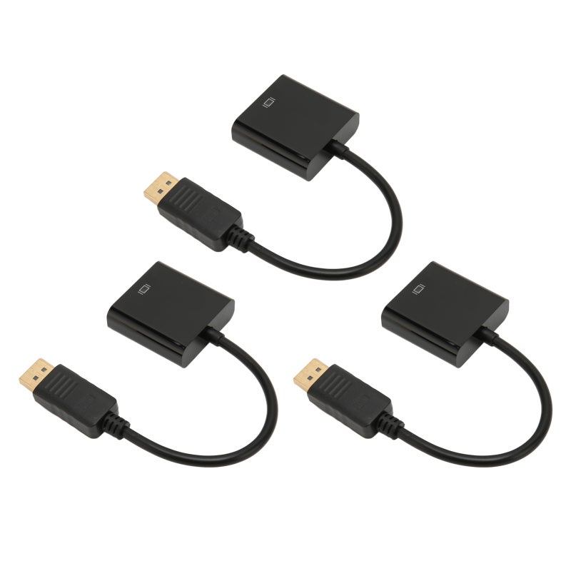 محول DisplayPort إلى DVI - محول عالي الدقة 1080p بالكامل مع موصلات مطلية بالذهب للشاشات وأجهزة العرض والتلفزيون عالي الدقة - Image 2