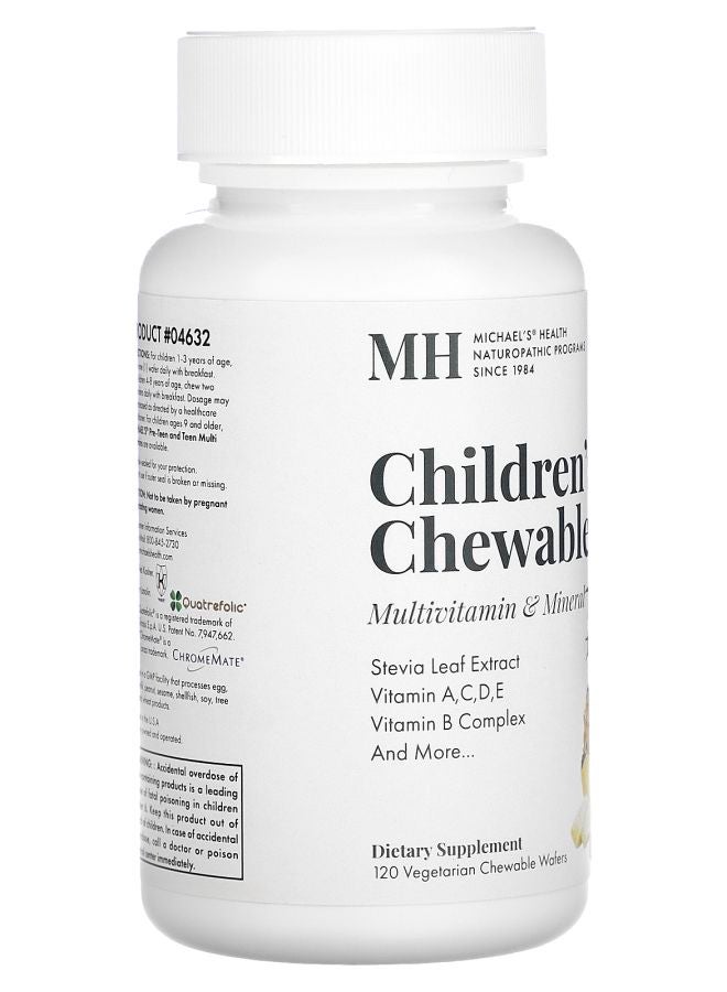 Michael's Naturopathic Children's Chewables Multivitamin & Mineral 120 Vegetarian Chewable Wafers - Image 2