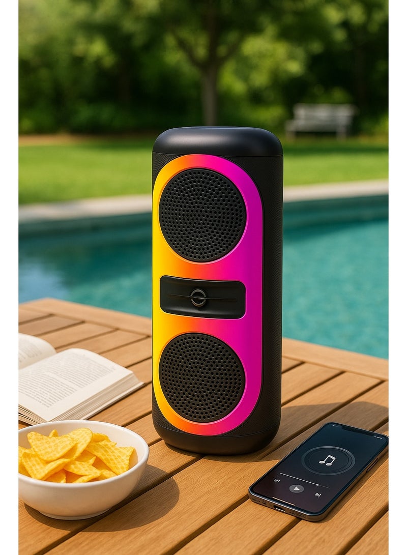 JL-4411 portable Bluetooth speaker with high-quality sound and 15-hour battery life - Image 3