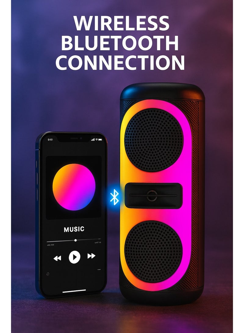 JL-4411 portable Bluetooth speaker with high-quality sound and 15-hour battery life - Image 2