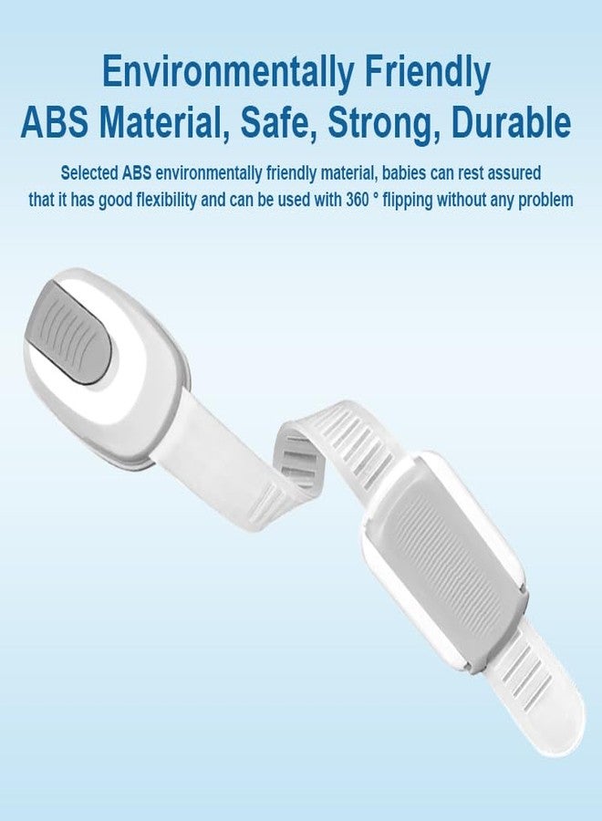 BBsecure Cabinet Locks Baby Proofing, 6 Pack Child Proof Cabinet Locks, 3M Adhesive Baby Proofing Cabinets, for Drawer, Door, Fridge, Toilet, Trash Can, White - Image 4