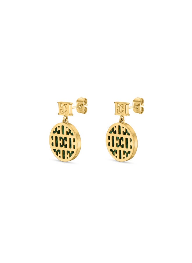 ESCADA Linda Drop Earrings with Signature Logo - Image 2