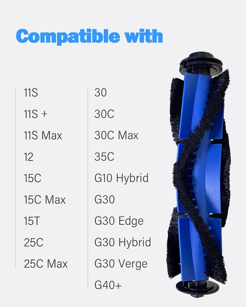 BBT BAMBOOST Roller Brush Replacement for Eufy G32,G30,15C,G32 Pro,G35+,G40+,G40 Hybrid+, Eufy 11S, Eufy 11S MAX,Eufy RoboVac 25C,G30 Hybrid, G10 Hybrid,G20 Hybrid,30C,30,30C MAX,15C MAX, 35C (2 Pack) - Image 2
