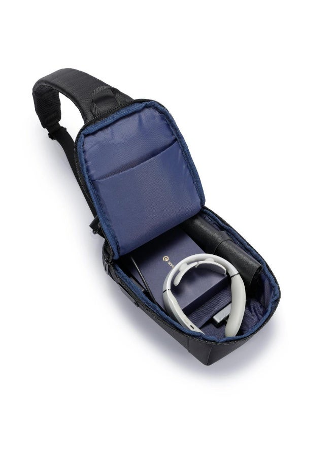 Porodo Cross Body Bag with Type-C PD Charging, Water-Resistant Design & Secure Storage - Image 2