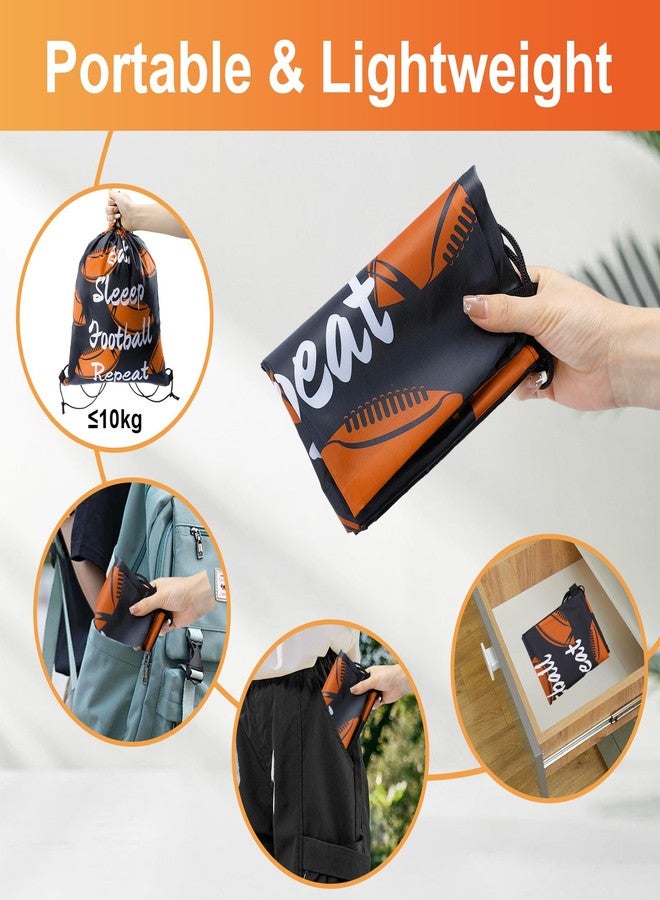 Bgtecho 32 Pcs Football Drawstring Bags,Football Drawstring Backpack Bulk,13x16.6 Inch Sports Party Favor Gift Bags,Lightweight Polyester Goodie Bag for Sports Gym Travel Party Supplies - Image 5