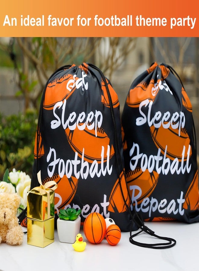 Bgtecho 32 Pcs Football Drawstring Bags,Football Drawstring Backpack Bulk,13x16.6 Inch Sports Party Favor Gift Bags,Lightweight Polyester Goodie Bag for Sports Gym Travel Party Supplies - Image 4
