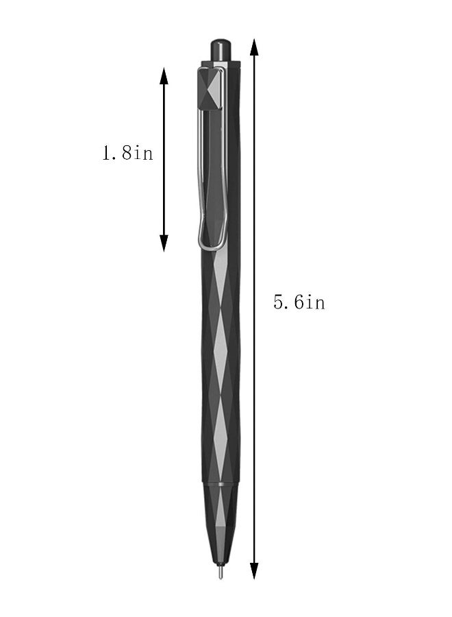 Retractable Gel Pens, Black Ink, Cute Pens, Pastel Pens Barrel, Premium Fine Writing Pens, Fine Point, 0.5mm, Metallic Clip, Soft Comfort Grip, 6 Counts, Nice Pack - Image 4