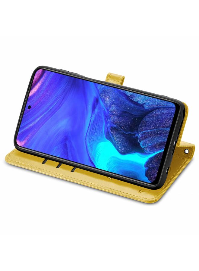 Zaboon Case For Infinix Note 10 Pro Lovely Cat and Dog Embossing Pattern Horizontal Flip Leather Case , with Holder & Card Slots & Wallet & Cartoon Clasp & Lanyard - Image 4