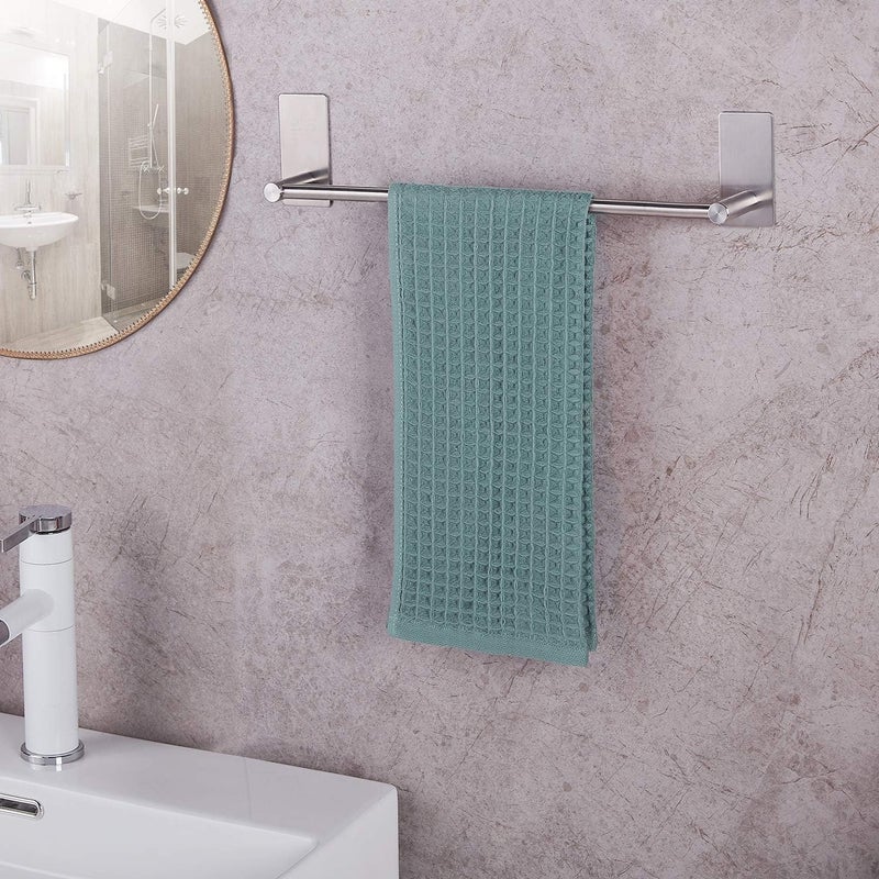 Vista Towel Bar 40cm SUS304 Stainless Steel Silver | No Drilling Towel Holder,Waterproof & Rustproof,Strong Self-Adhesive Towel Rail for Bahtroom,Kitchen and Living Room - Image 2
