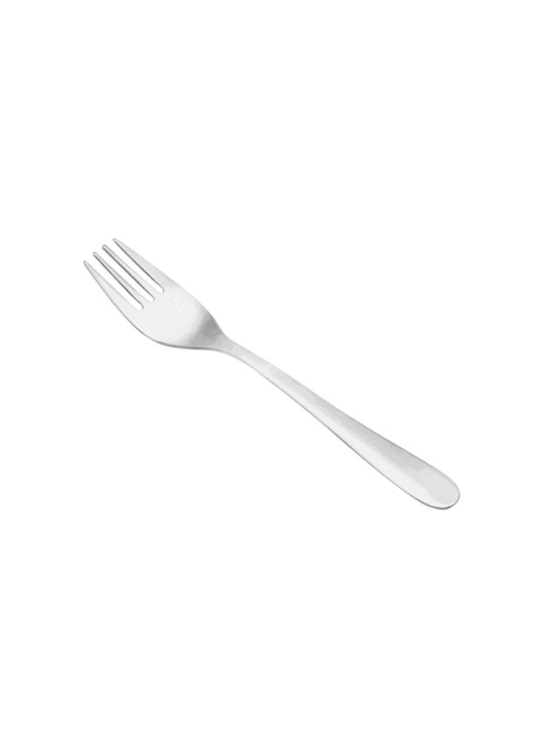 Lyfe 4-Piece High Quality Stainless Steel Cake Fork Set Silver JCJ 17041