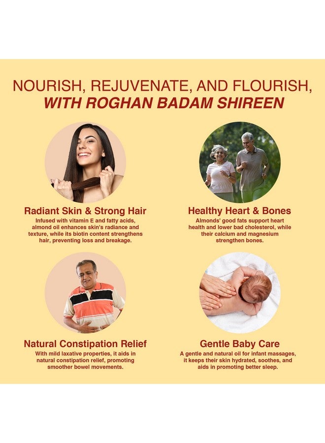 Dabur دابر روغن بادام شيرين - 50 مل | زيت بادام حلو نقي لبشرة متألقة ونمو الشعر | غني بفيتامين E | لصحة الشعر والبشرة | يعزز التركيز | يحسن الهضم | مستخرج من اللوز - Image 3