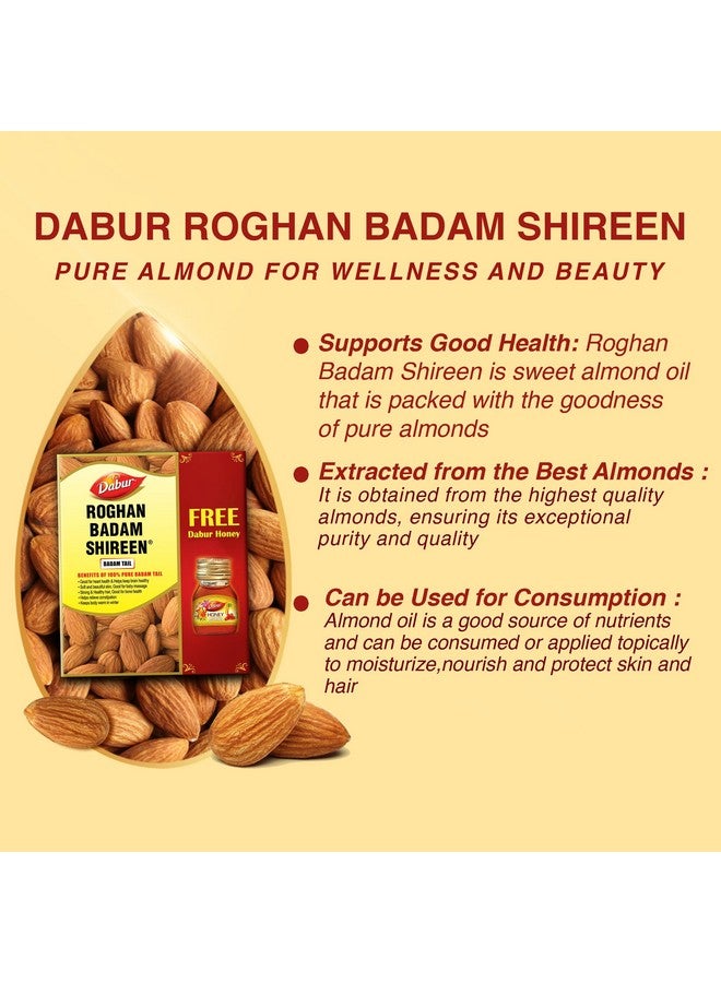 Dabur دابر روغن بادام شيرين - 50 مل | زيت بادام حلو نقي لبشرة متألقة ونمو الشعر | غني بفيتامين E | لصحة الشعر والبشرة | يعزز التركيز | يحسن الهضم | مستخرج من اللوز - Image 4