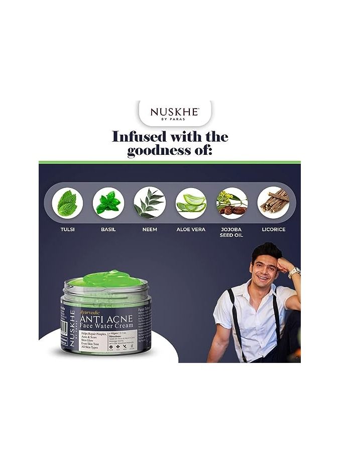 Nuskhe By Paras Nuskhe by Paras Anti-Acne Water Cream  60 gram - Image 2