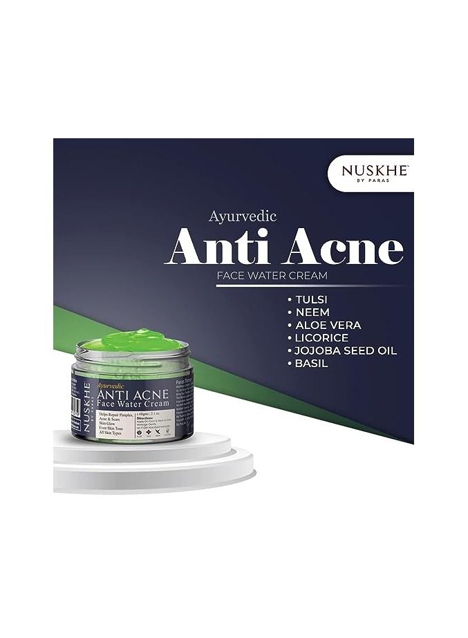 Nuskhe By Paras Nuskhe by Paras Anti-Acne Water Cream  60 gram - Image 3