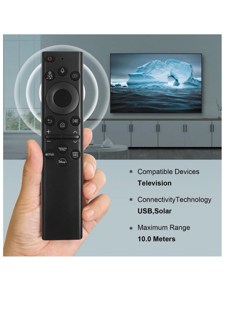 general BN59-01385A Solar Voice Remote Replacement for Samsung Frame TV Remote with Bluetooth Rechargeable Solar Cell Compatible with Samsung 2021-2023 Neo LED Smart 4K Ultra HD TV Black - Image 2