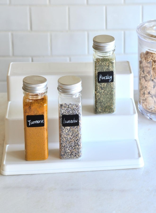 Youngever 12 Pack 4 Ounce Plastic Spice Jars, Clear Spice Containers with Shaker Tops, Square Spice Bottles With Funnel and Extra Labels - Image 5
