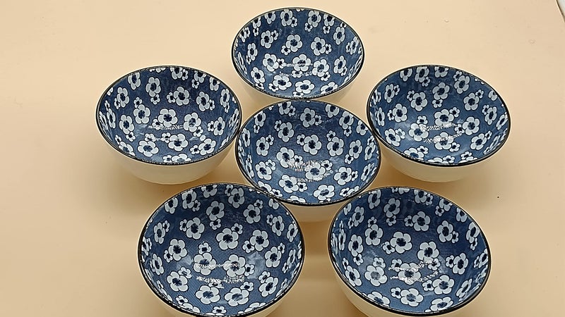 P Plus Fire Ceramic Cereal Dessert Bowls Ceramic Bowl Set for Soup, Dessert, Fruits, Salad, Noodle, Ramen Set of Serving Bowls (Pack of 12) - Image 2