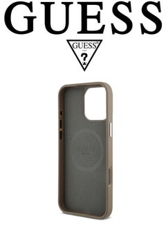 Back Case for iPhone 16 Pro Max, Supports Magsafe wireless charging, leather and silicone case, French design and original GUESS brand logo, from CG Mobile. - pzsku/Z59218B22466E8F192913Z/45/_/1732178327/a1bf8419-7ae1-4295-8f37-ea3257a7f57b