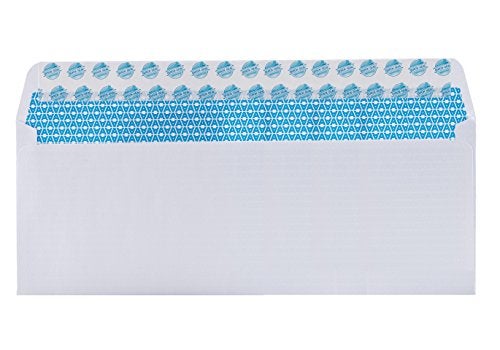 Aimoh #10 Security Self Seal Envelopes – 100 Qty |No Window, EnveGuard, 4⅛ x 9½", White, 24 LB, 100 Count (34100) - Image 4