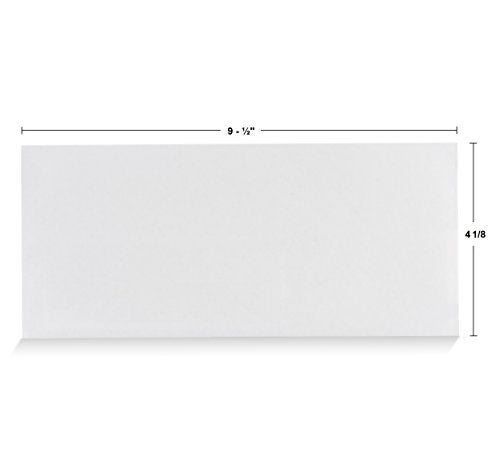 Aimoh #10 Security Self Seal Envelopes – 100 Qty |No Window, EnveGuard, 4⅛ x 9½", White, 24 LB, 100 Count (34100) - Image 2