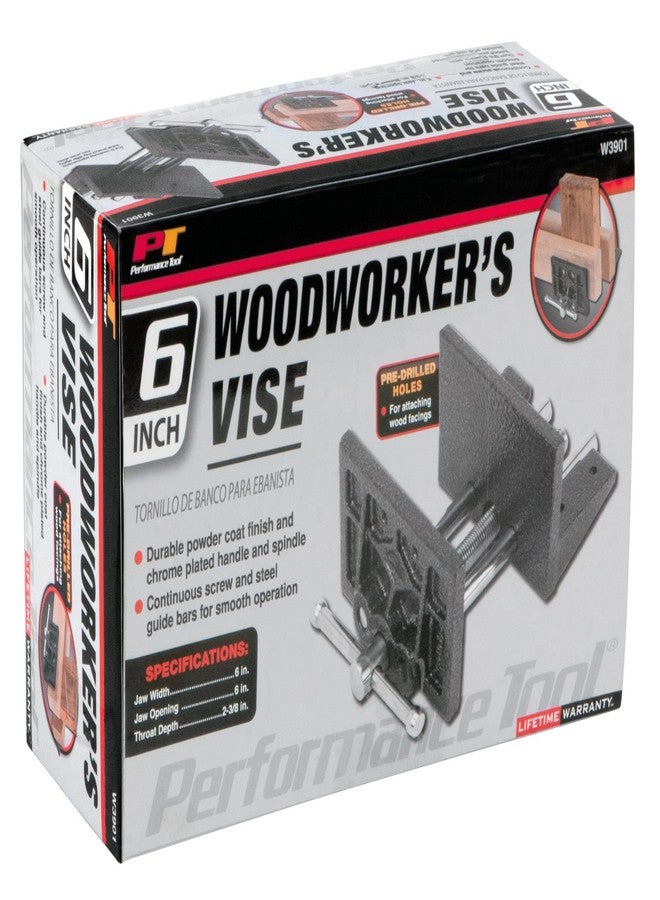 Performance Tool W3901 Hammer Tough 6-1/2-Inch Woodworker's Vise - Image 4