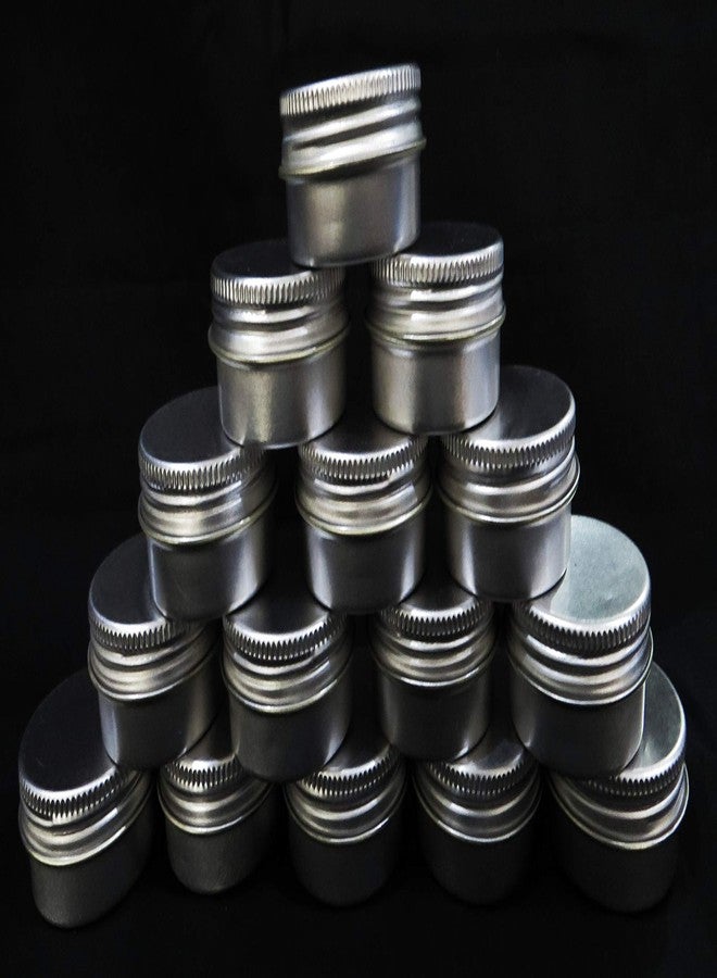 FUN + LEARN 15g/ml Small Round Aluminium Tin Box (39 mm x 20 mm, Silver) -Pack of 15 - Image 5