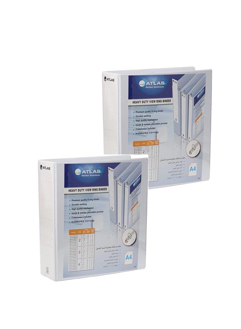 ATLAS 2-Piece Two Ring Binder 65mm Spine  - Image 1