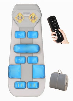 Massage Mat With 12 airbags Massage Mattress Pad 20 massage heads For Back Pain Relief Full Body Massager For Neck And Back Lumbar Calf Muscle Relaxation Standard