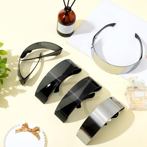 Copkim 12 Pairs 80s Futuristic Cyber Visor Sunglasses Futuristic Shield Sunglasses Glasses Accessories for Costume Cosplay - Image 3