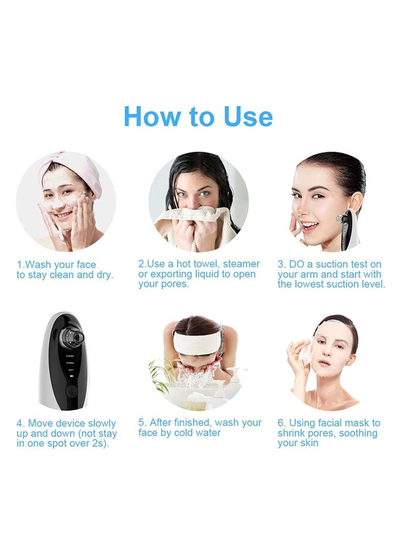 Y&D 4-In-1 Facial Pore Blackhead Remover Vacuum Cleaning Instrument,Blackhead with Camera(Wifi Real-Time Skin Screen) Upgraded Face Suction Cleanser  - Image 3