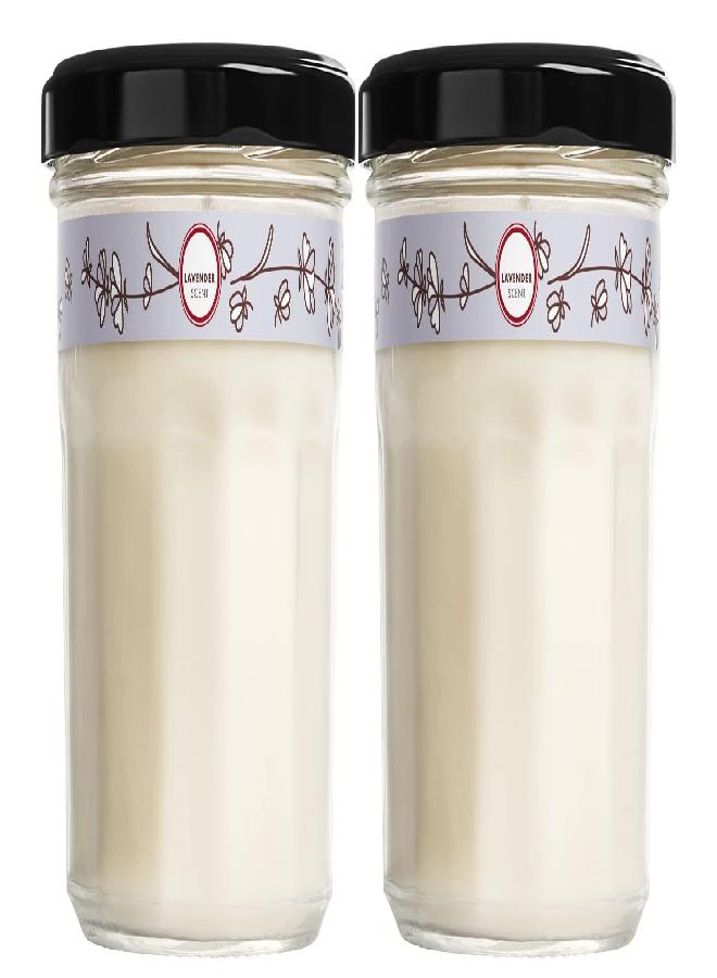 Mrs. Meyer's Clean Day Mrs. Meyer's Soy Aromatherapy Candle, 35 Hour Burn Time, Made with Soy Wax and Essential Oils, Lavender, 7.2 oz - Pack of 2