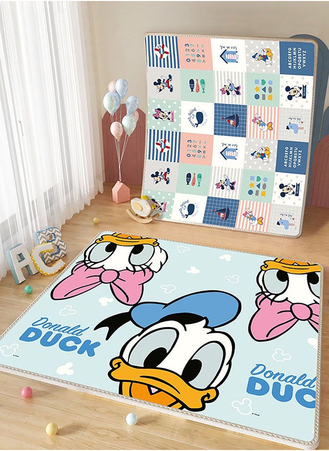 Galaxy Baby Reversible Playmats - 1.5cm Thick, Non-Toxic & Waterproof | Foldable Extra-Large Donald Duck-Themed Play Mat with Double-Sided Animal & Jungle Print | Safe Foam Mat for Babies & Toddlers - pzsku/Z5921D6514240DCD461B0Z/45/_/1725457368/93e493dd-3f03-4425-90c7-3f1dbf62fab8