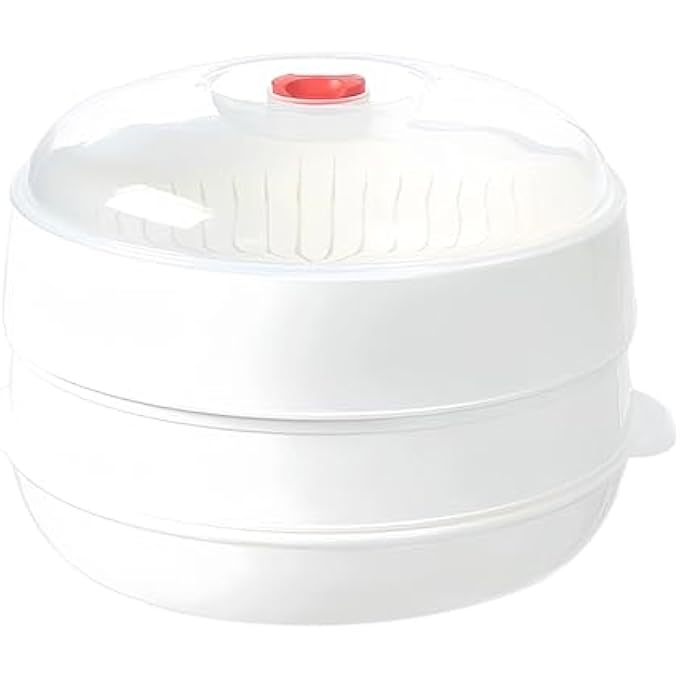 فرن ميكروويف بخاري، جهاز بخاري للخضراوات، ميكروويف مع غطاء، أدوات مطبخ متعددة الوظائف للمساكن والشقق والفنادق والشركات للإيجار - Image 1