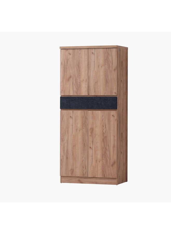Home Box - Atlas 28-Pair Shoe Cabinet with 4 Doors and Drawer 39 x 178 x 80 cm - Image 1