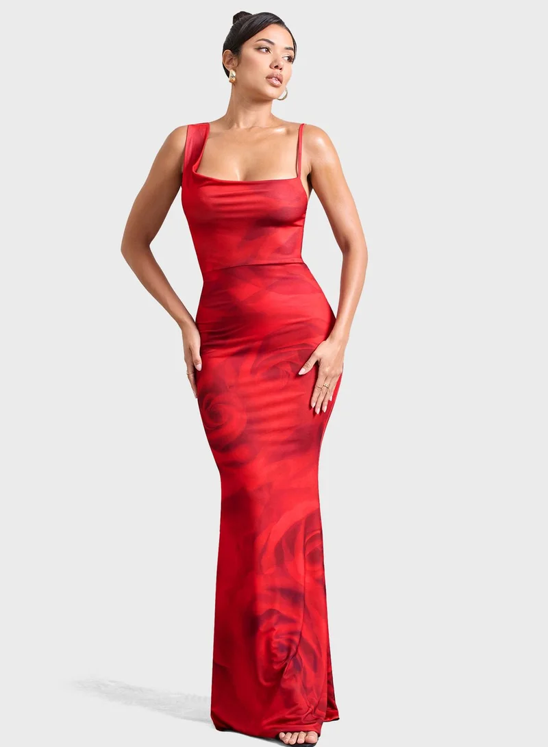 Club L London One Shoulder Asymmetrical Dress