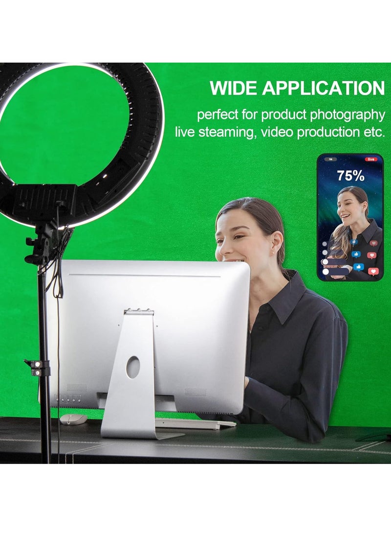Green Screen Backdrop Wall Mount GreenScreen Backdrop Sheet Cloth for Zoom Streaming Polyester Fabric Material Background for Photography Video Virtual Chromakey Curtain for Gaming 2 x 2 m